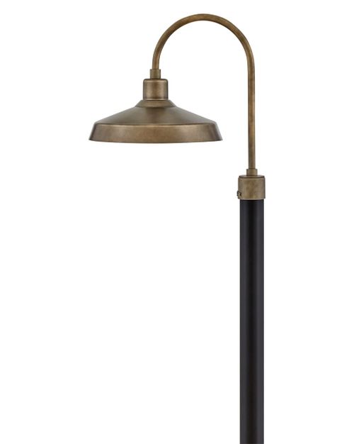 Burnished Bronze LED Post Top or Pier Mount Lantern from the Forge Collection