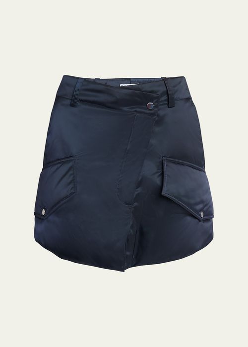 Padded Cargo Mini Skirt