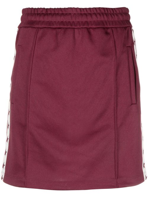 Rock Star side stripe skirt - Red