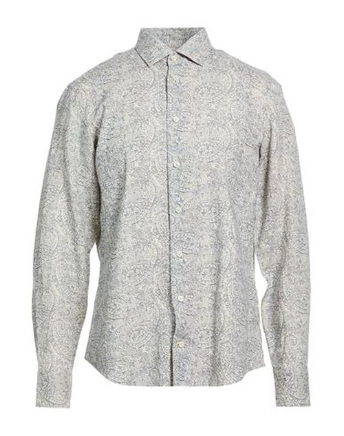 Man Shirt Light blue Size M Linen