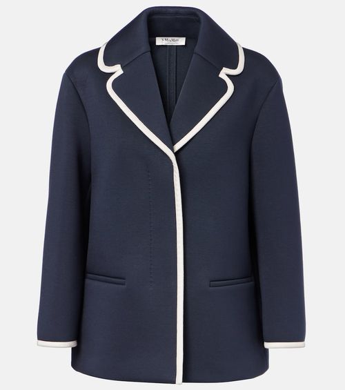 Single-breasted jersey blazer