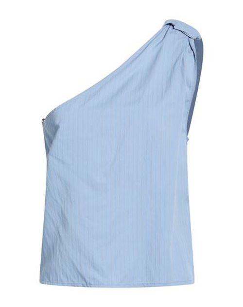Woman Top Blue Size 6 Viscose, Polyamide