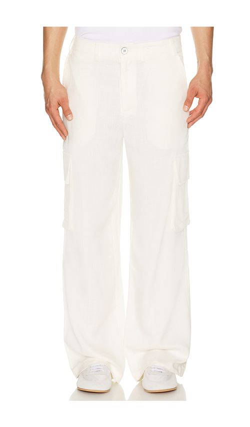 KROST Elliott Cargo Pant in White. M. Also in S, L, XL/1X