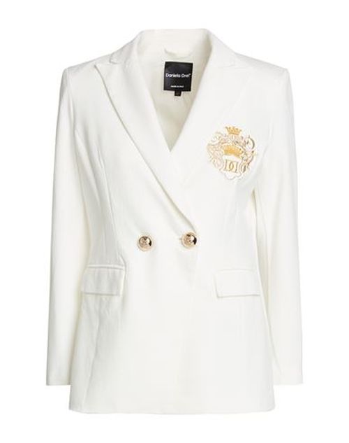 Woman Blazer White Size 6 Viscose, Nylon, Elastane