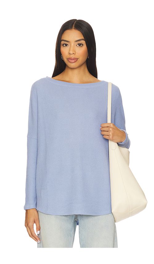 Free People x We The Free Latte Blues Thermal Solid In Dawn Breeze in Dawn Breeze. XS also in L, M