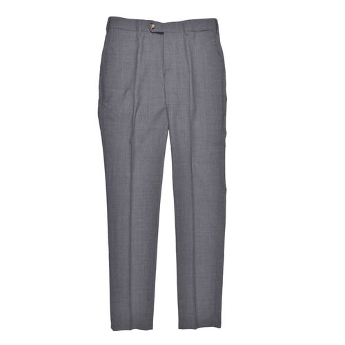 Gray Virgin Wool Dress Trousers