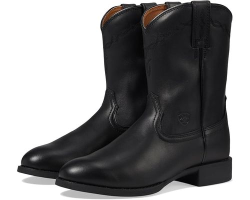 Heritage Roper 10002280 Men's US 12 Black Leather Western Boots ZOGG173