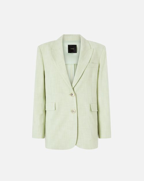 Single-breasted jacket with a rustic effect - 46