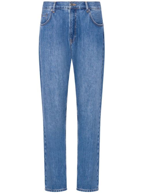 Mid-rise straight jeans - Blue