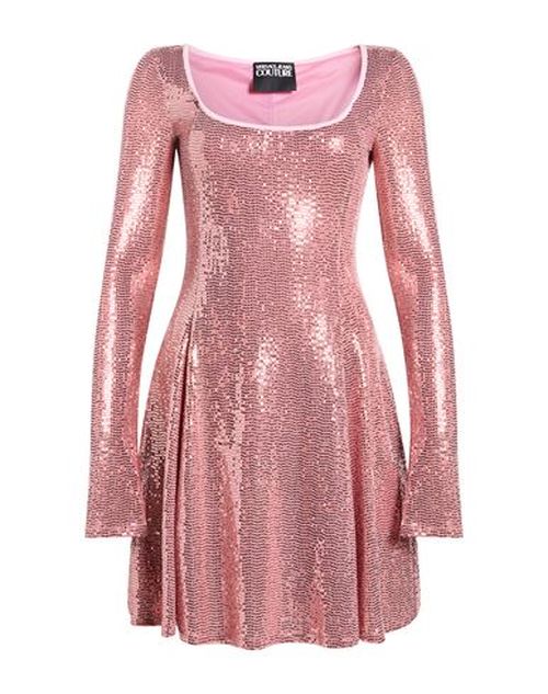 Woman Mini dress Pink Size 8 Polyamide, Polyester, Elastane