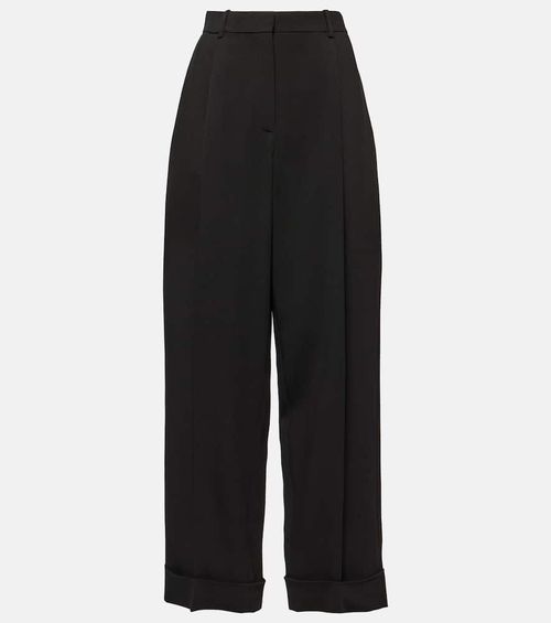 High-rise wide-leg pants