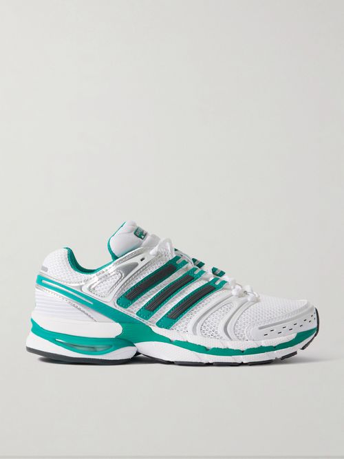 + Sporty & Rich Adistar Control 5 Rubber-trimmed Mesh Sneakers - Off-white