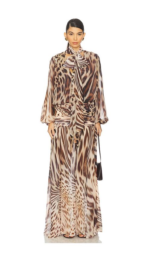 Retrofete Opaline Dress in Melting Animal Print. L also in M