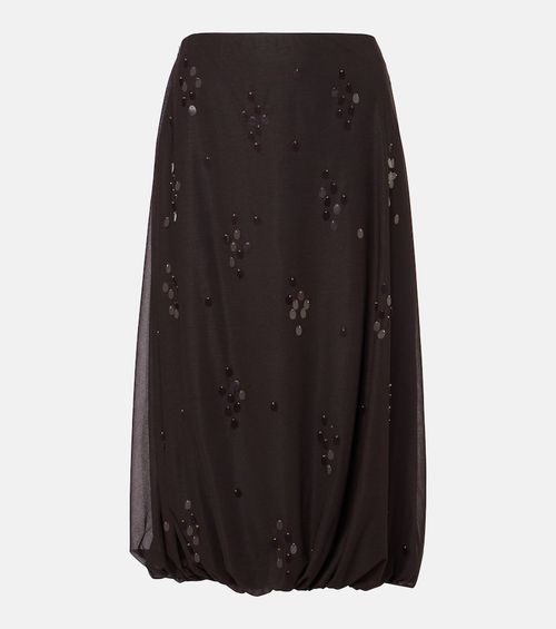 Embellished midi skirt