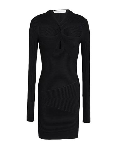 Woman Mini dress Black Size 6 Viscose, Polyamide, Elastane