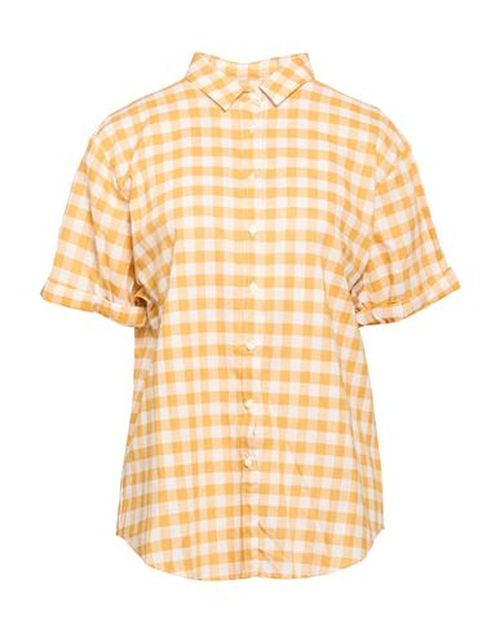 True Nyc Woman Shirt Marigold Size M Cotton, Linen