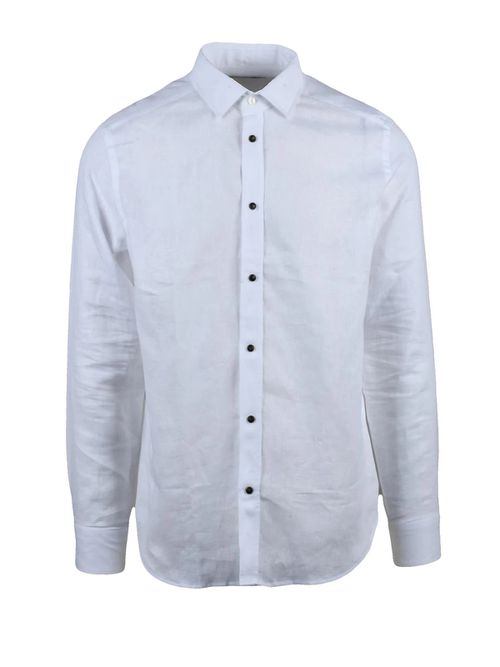 White Linen Men Shirt