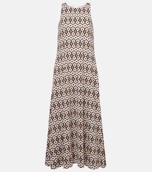 Miki printed maxi dress