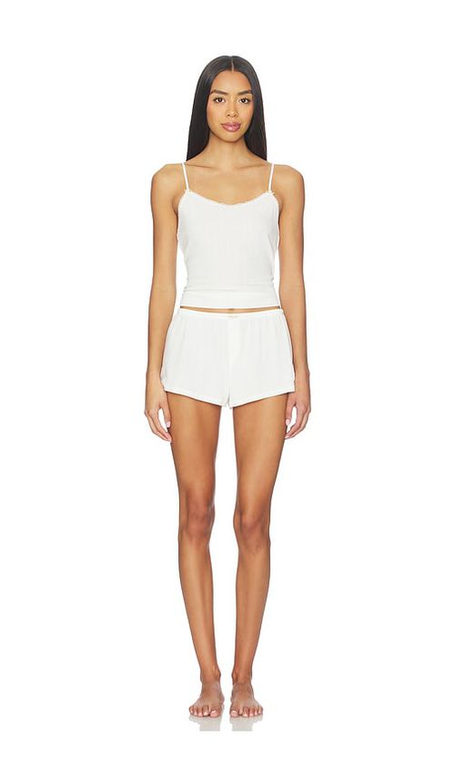 Homebodii Pontielle Cami Set in White. - XL also in L, M