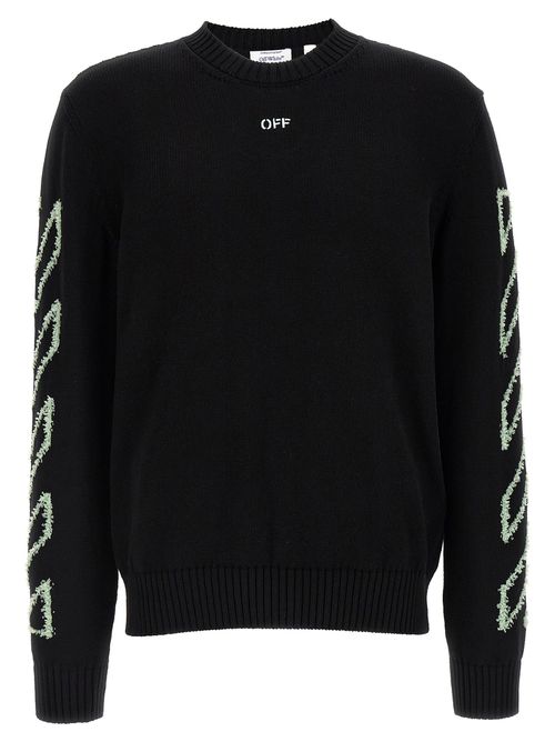Diag Outline Sweaters And Cardigans Black