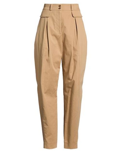 Woman Pants Camel Size 6 Cotton, Elastane