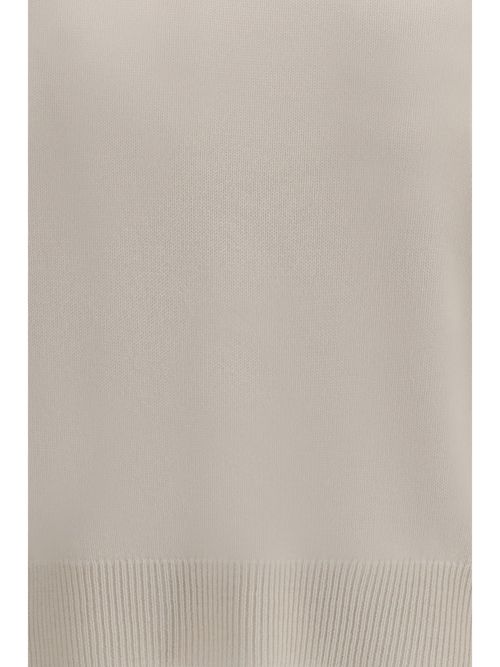 Cashmere Crew-Neck Sweater — White