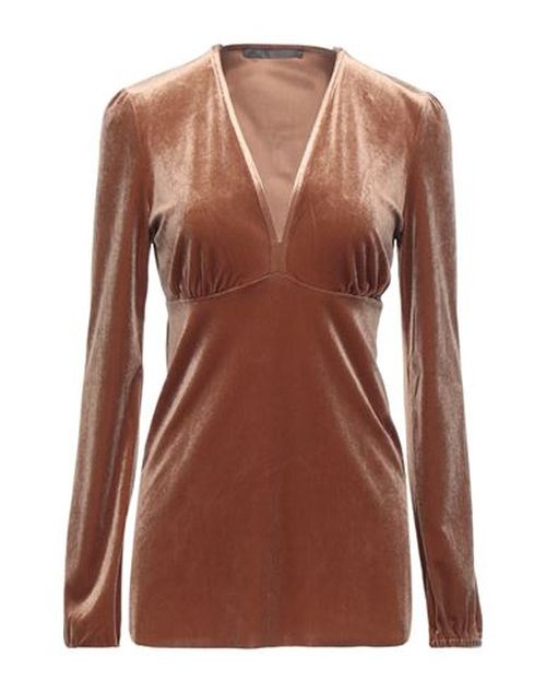 Woman Top Camel Size 8 Polyester, Elastane