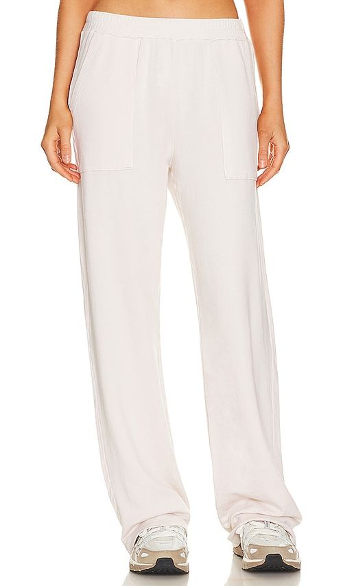 MONROW JOGGINGHOSE AUS FLEECE in Cream. Größe XS. Also in