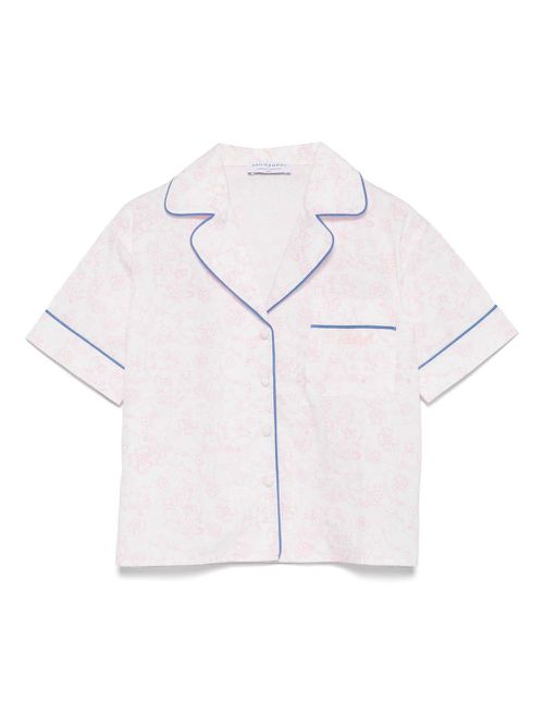 Philosophy Di Lorenzo Serafini Kids cats-print shirt - Pink
