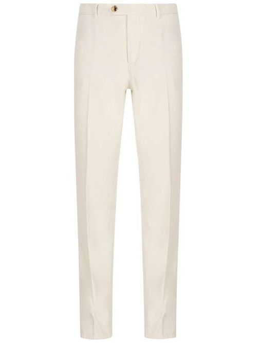 Straight-leg cotton trousers