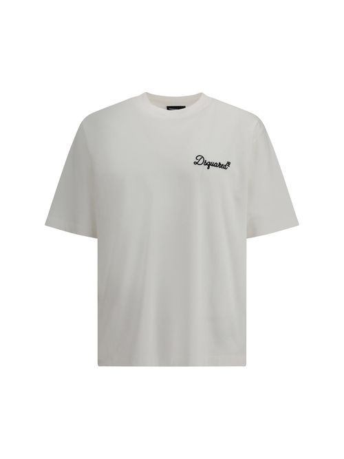 Logo-Embroidered Cotton T-Shirt — White