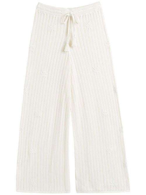 Chinti & Parker cotton wide-leg trousers - White