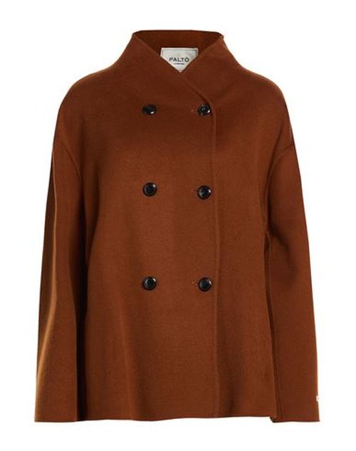 Paltò Woman Coat Tan Size 6 Wool, Nylon