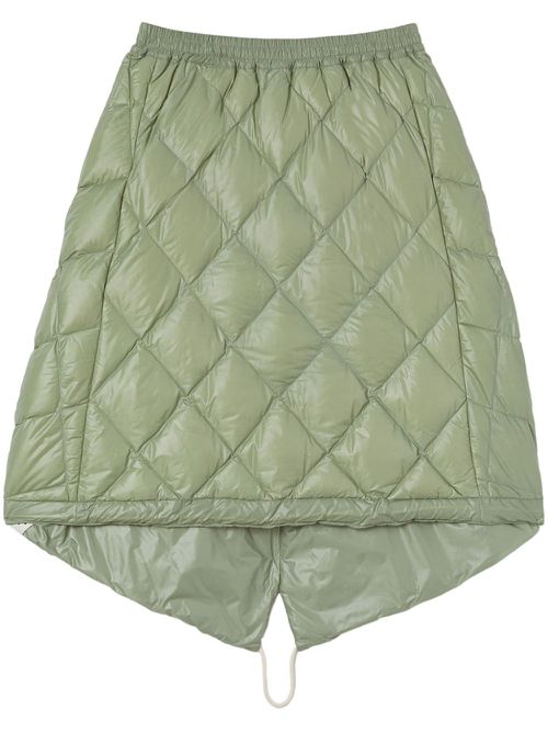 Down quilted skirt - Green