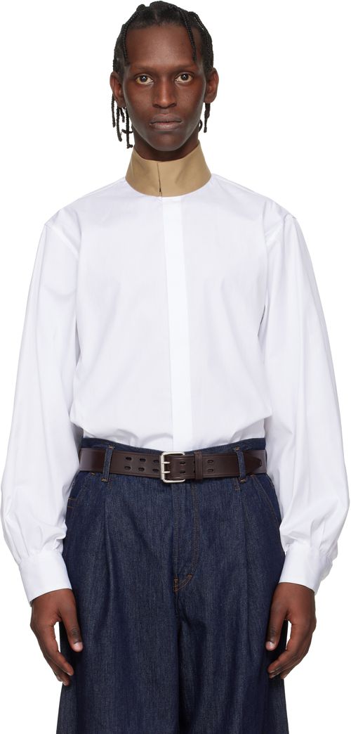 White Loose Cotton Shirt