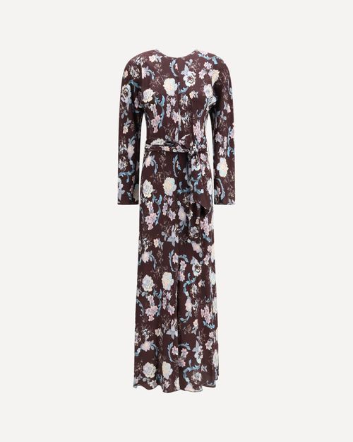 FORTE_FORTE Jacquard Dress with a "Peonia My Love" pattern Female 2