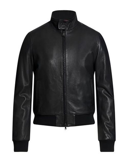 Man Jacket Black Size 36 Leather