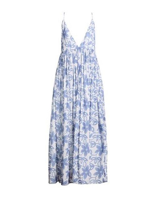 Woman Maxi dress Blue Size M Cotton