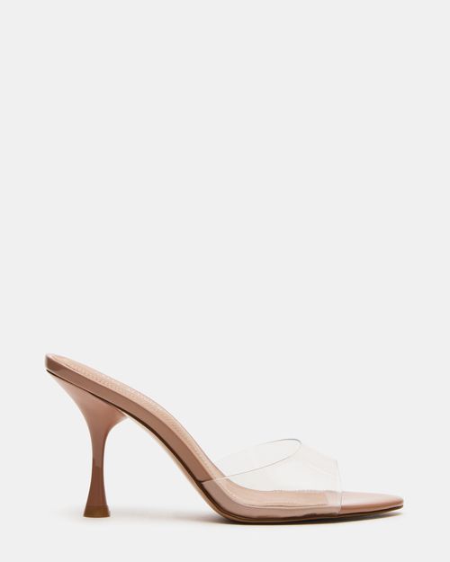 Steve Madden Women's Santi Mule Heels - Clear - - PVC