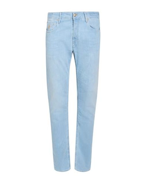 Man Jeans Blue Size 32 Cotton, Elastomultiester, Elastane