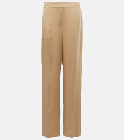 Tawa silk satin straight pants