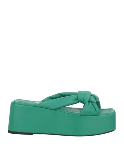 Kallistè Woman Sandals Deep teal Size 10 Soft Leather