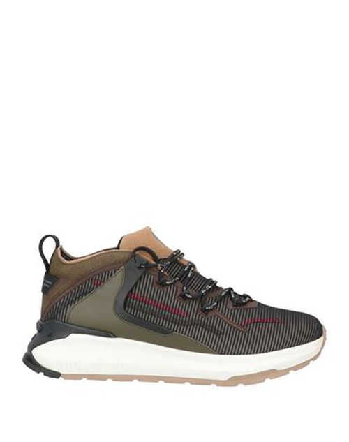 Tod's No_code Man Sneakers Military green Size 5.5 Textile fibers