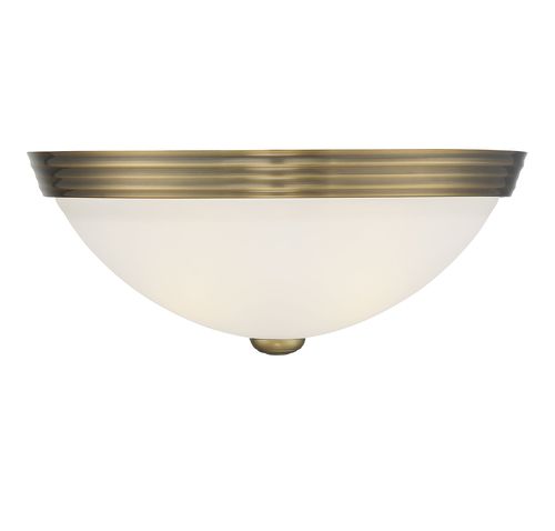 Savoy House Flush Mount Ceiling Light in Warm Bras