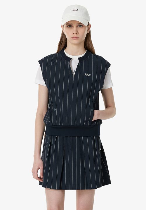 Women's Sleeveless top A. P.C. Golf Size: Extra Small in Marine blue
