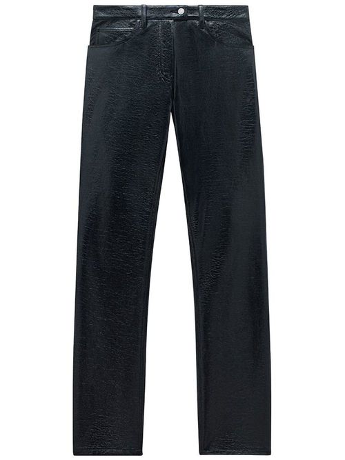5 Pockets vinyl pants - Black
