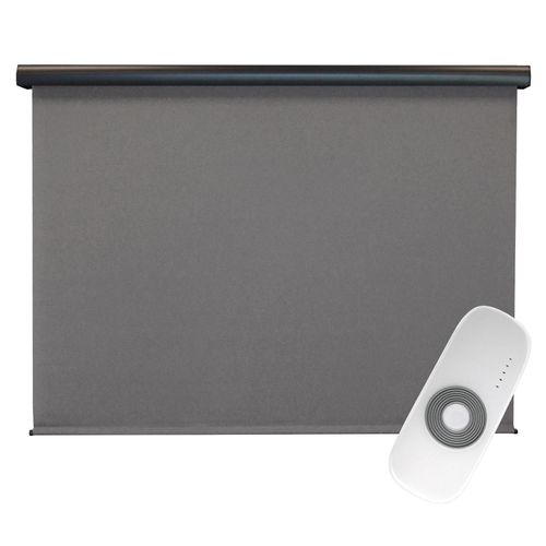 Rechargeable Motorized Outdoor Sun Shade With Protective Valance
