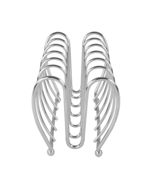 Diversified Bloom Kitchen Lid Holder Organizer For Plates, Cutting Boards, Bakeware - Chrome