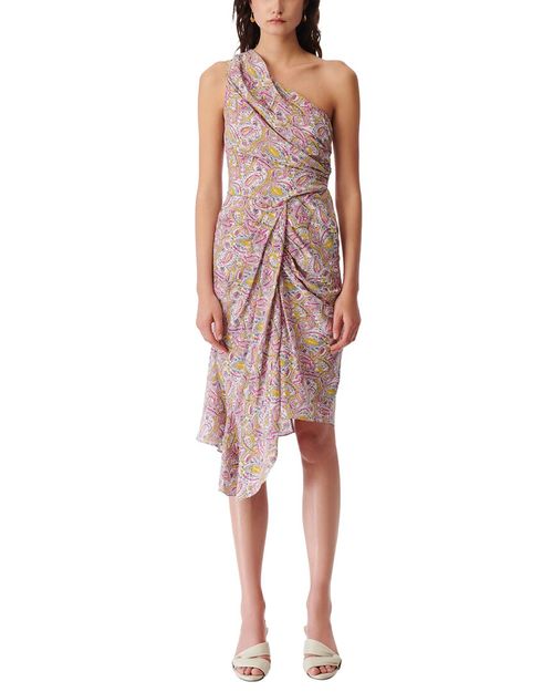 Silk Knee-Length Dress