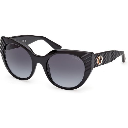 Guess Mujer Guess GU00255 01B Gafas de sol Inyectado Negro Fumar Cat Eye Norma